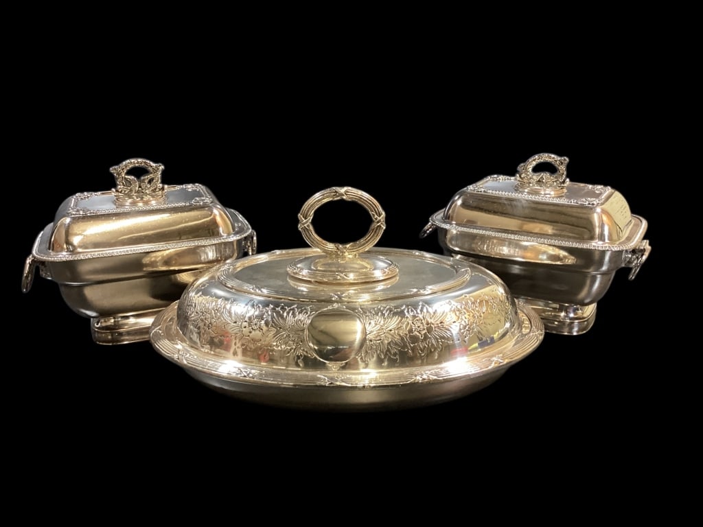 Silver Plate Serving Articles (1 of 4)
