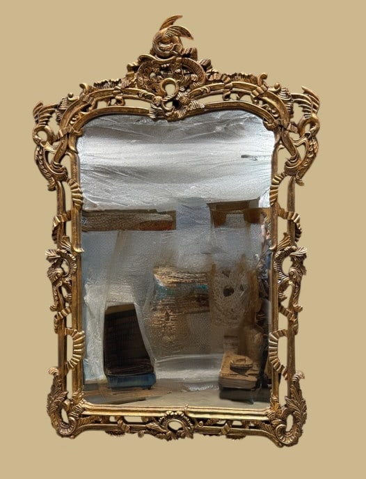Carved Gilt Rococo Style Mirror (1 of 3)