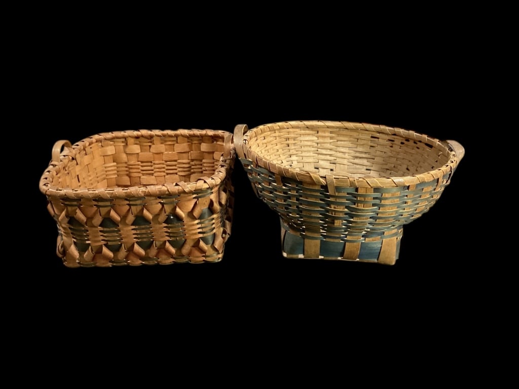 Two Hand Crafted Native Baskets (1 of 8)