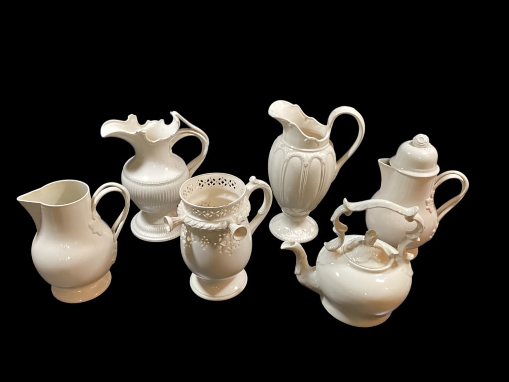 Creamware Porcelain Pitchers (1 of 8)