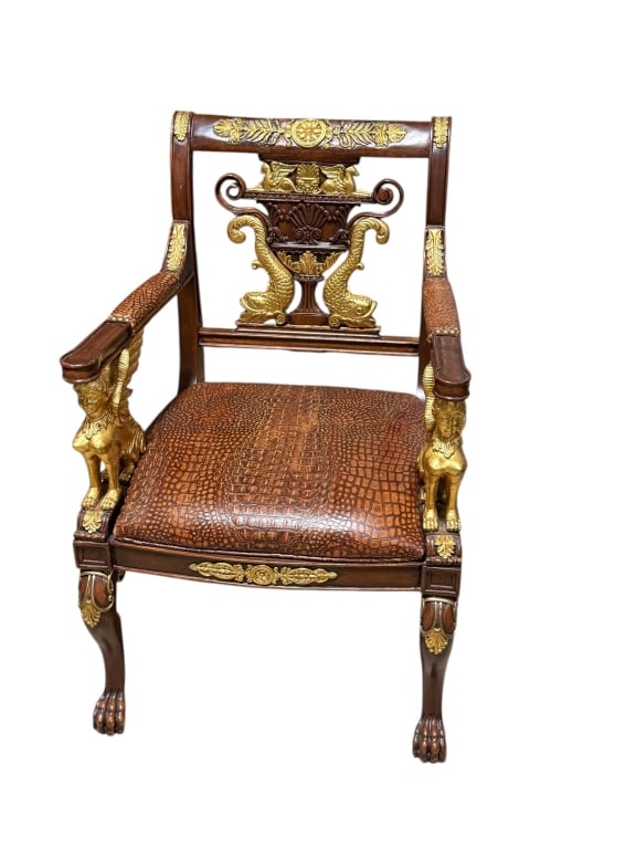 Egyptian Revival Empire Style Armchair (1 of 3)