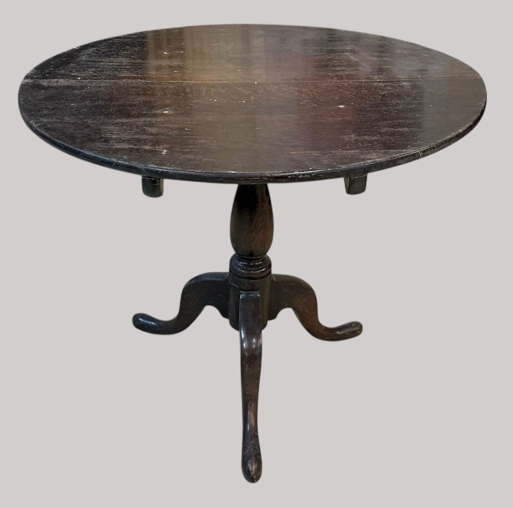 English Oak Tilt Top Tea Table (1 of 7)