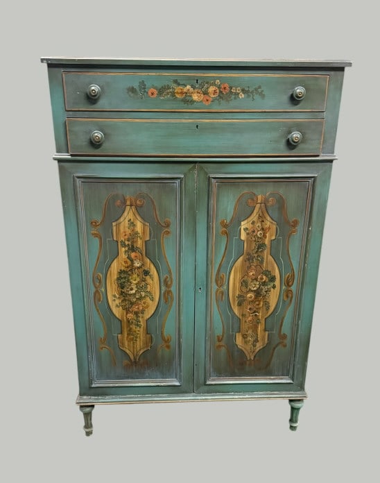 Neoclassical Style Painted Cabinet (1 of 5)
