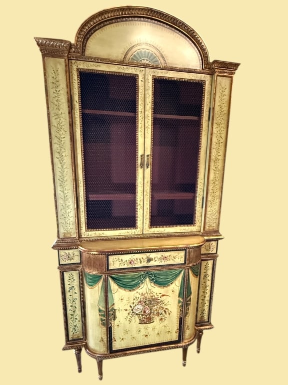 Chelsea House Hand-Painted Neoclassical  Cabinet (1 of 4)