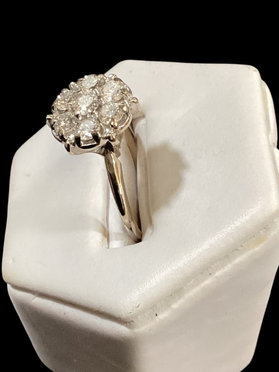 14 K White Gold and Diamond Ring (1 of 5)