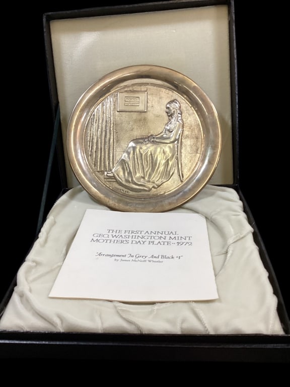 George Washington Mint Sterling Plates (1 of 4)