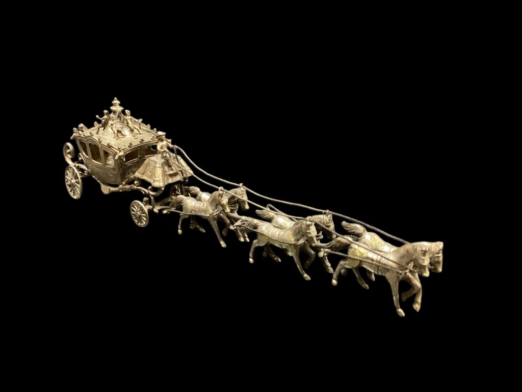 European Silver Miniature Carriage (1 of 6)