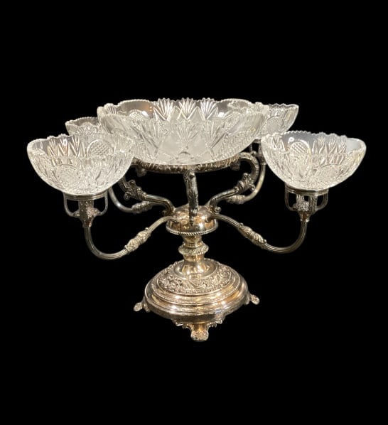 Georgian English Silver Plate Epergne (1 of 6)