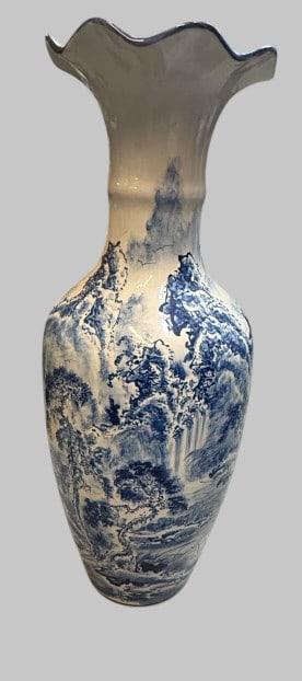 Blue & White Chinese Floor Vase (1 of 6)