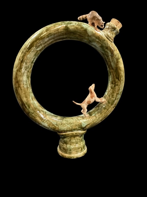 Southern Folk Pottery Ring Jug (1 of 5)