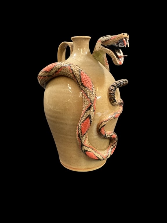 Don Craig Folk Art Snake Jug (1 of 4)