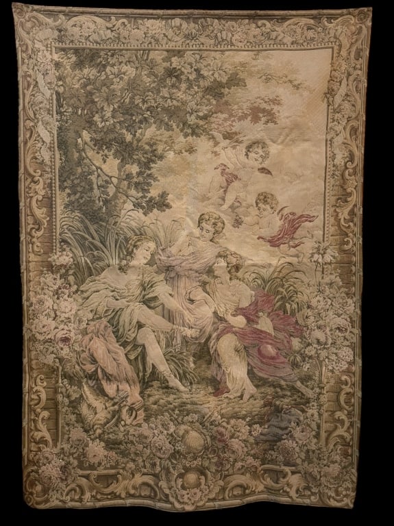 Large French Rococo Style Tapestry (1 of 5)