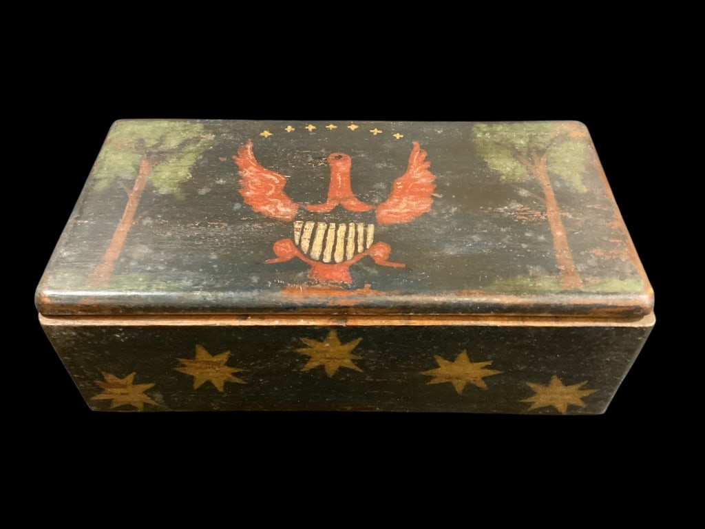 American Folk Art Painted Box (1 of 7)