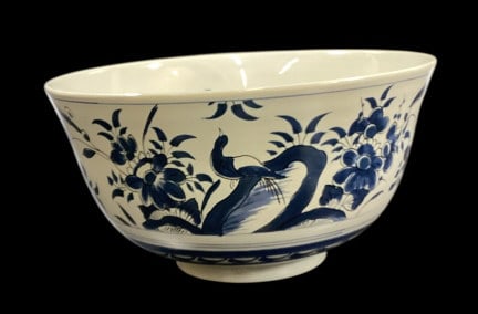 Colonial Williamsburg Bristol Punch Bowl: Reproduction of 18 th Century Design, Delft Holland