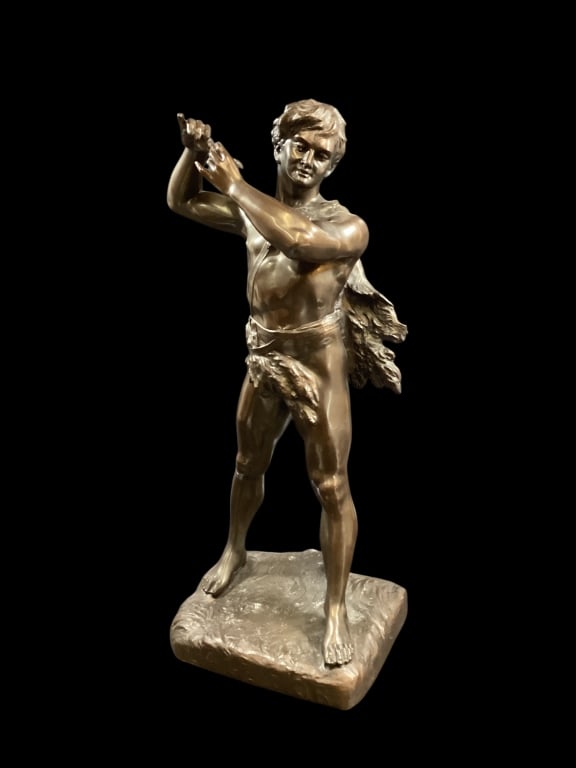 Bronze Sculpture of Young Hunter (1 of 8)