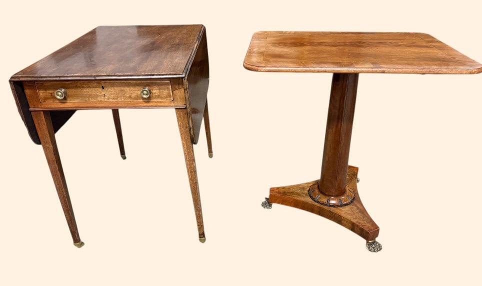Two Georgian and Regency Style Occasional Tables (1 of 6)