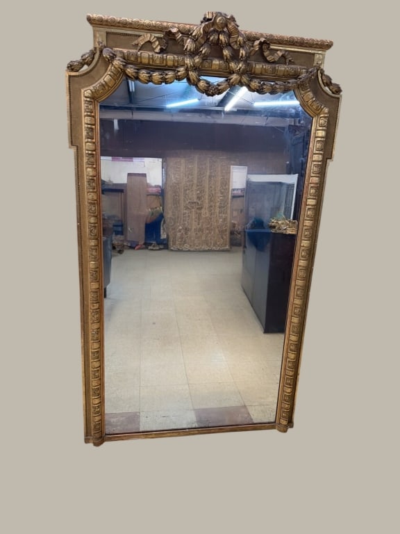 Louis XVI-Style Giltwood Pier Mirror (1 of 4)