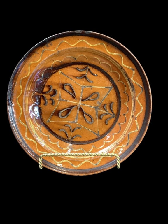 Slip Decorated Redware Dish (1 of 6)