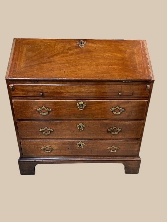 British. Chippendale Mahogany Fall Front Desk (1 of 7)