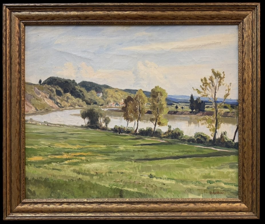 Landscape with River View, Adolf Reidel (1 of 6)