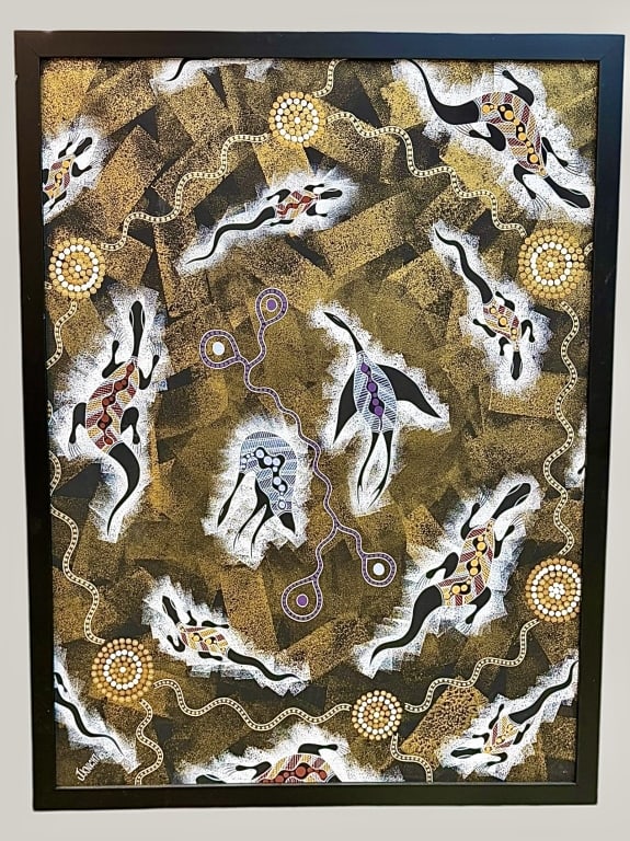 Aboriginal Dot Painting, Jonathan Knight (1 of 5)