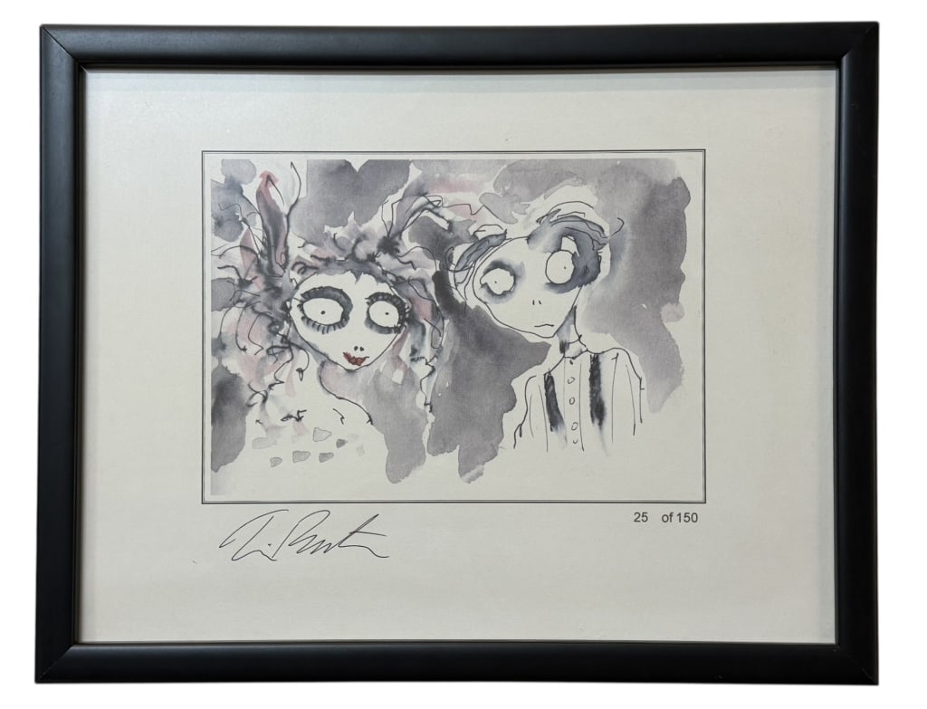 Signed Tim Burton Sweeney Todd Print (1 of 5)