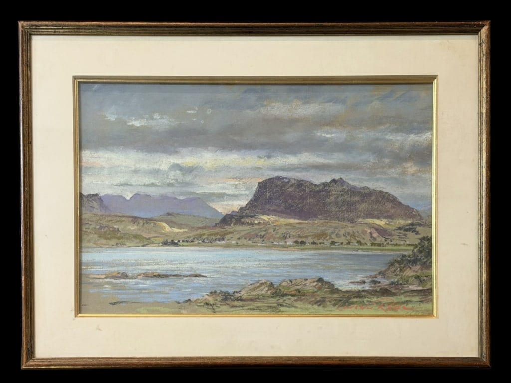 Lakeside Landscape with Mountains (1 of 6)