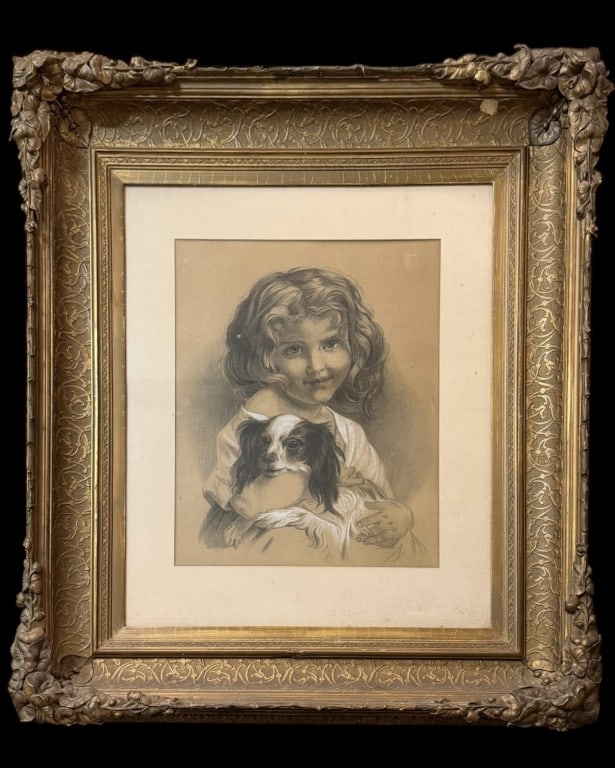 Portrait of a Young Girl and Her Dog (1 of 4)