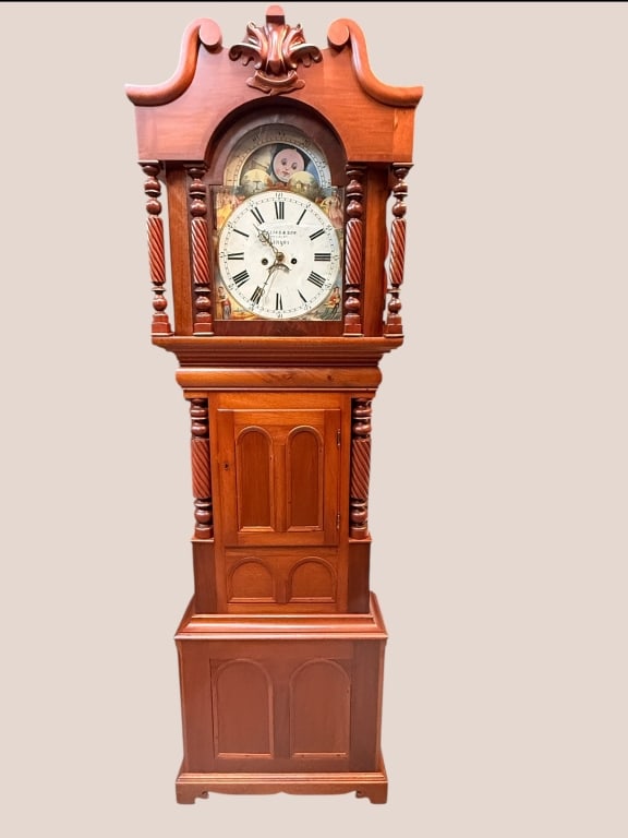Elaborate Welsh Grandfather Clock (1 of 4)