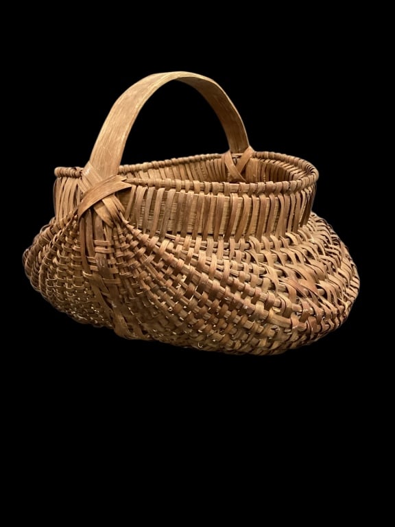 Two Split Oak Butt Baskets - 2