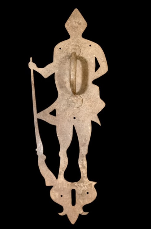 Hessian Soldier Wrought Iron Door Plate (1 of 5)