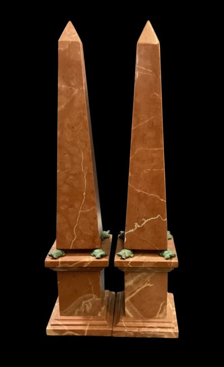 Pair Grand Tour Marble Oblisks (1 of 4)
