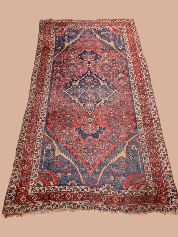 Semi Antique Persian Style Geometric Wool Area Rug (1 of 5)