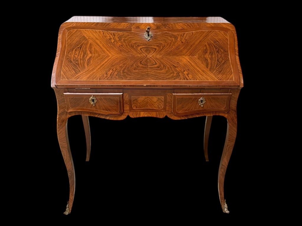 Louis XV Style Kingwood Bureau en Pente (1 of 8)