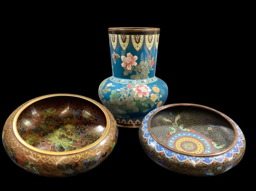 Three Chinese Cloisonne Articles (1 of 7)