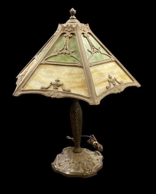 Slag Glass Table Lamp (1 of 5)