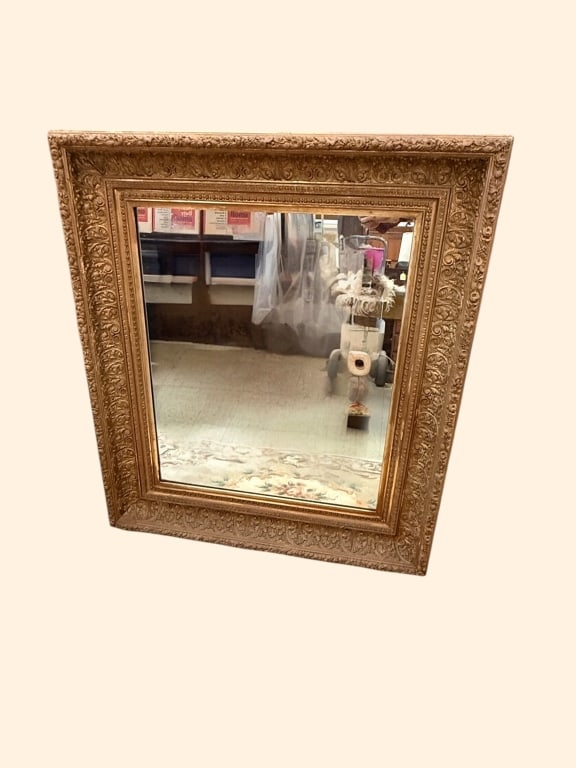Gilt Gesso Framed Wall Mirror (1 of 5)
