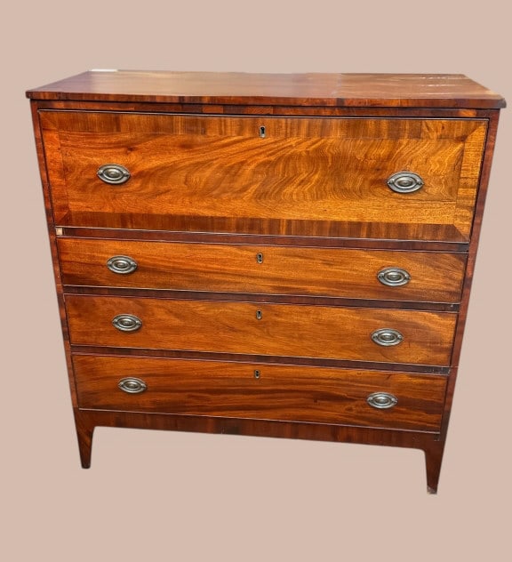 American Hepplewhite Inlaid Chest (1 of 5)