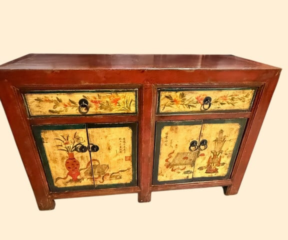 Chinese Painted Sideboard (1 of 4)