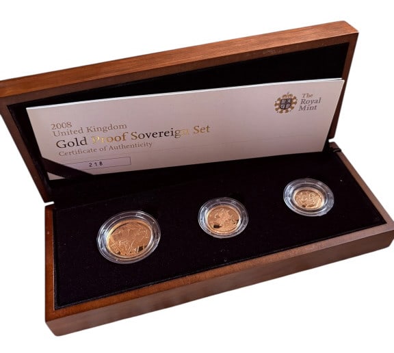2008 UK Gold Proof Sovereign Set (1 of 10)