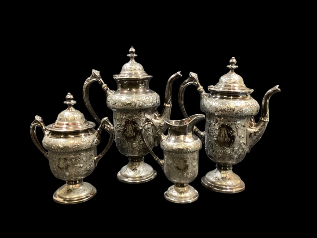 Reed and Barton Silver Plate Tea Service (1 of 5)