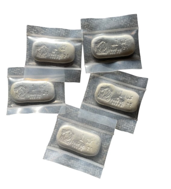 Five Silver Bars (1 of 3)