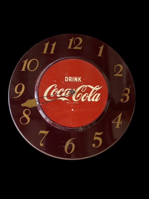 Original 1950,s Drink Coca Cola Clock (1 of 4)