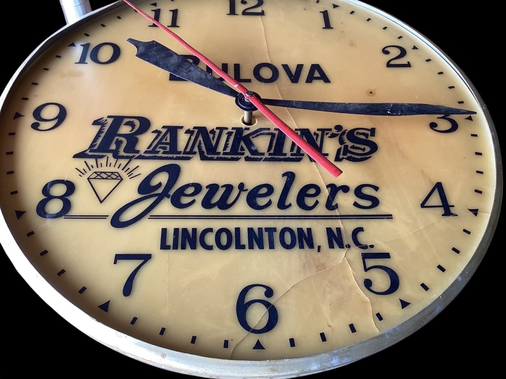 Old Bulova Rankins Jewelry Store Clock (1 of 3)
