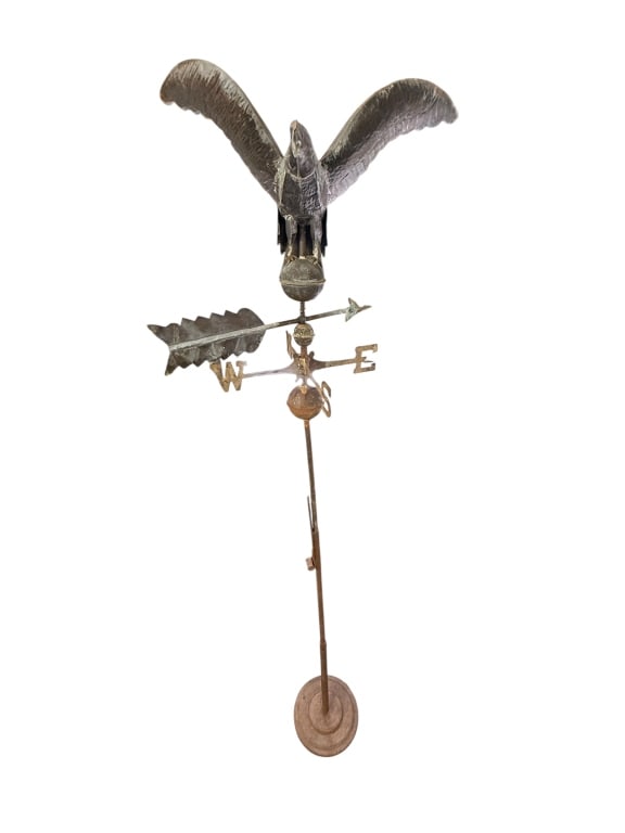 Vintage Copper Eagle Weather Vane (1 of 4)