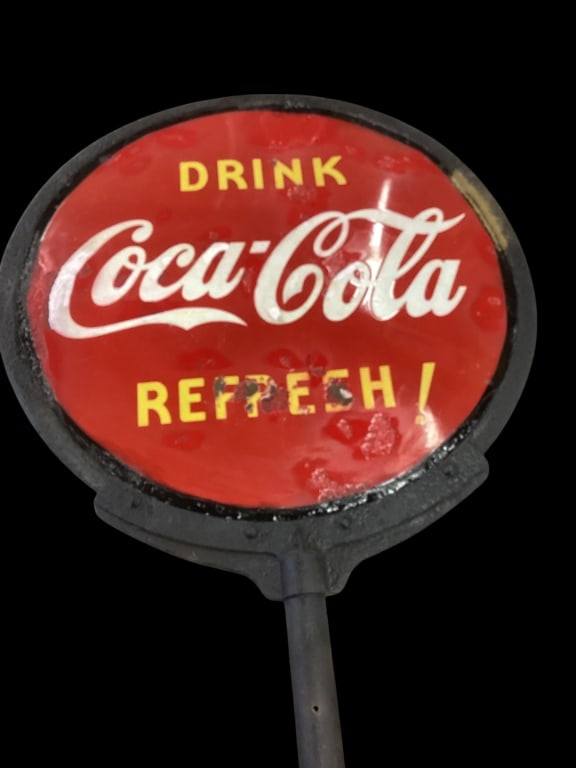 Coca Cola Porcelain Lollipop Sign (1 of 5)