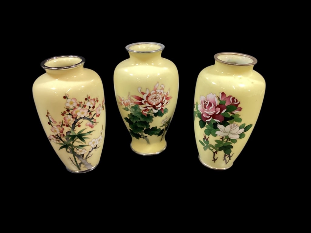 Japanese Cloisonne Vases (1 of 5)