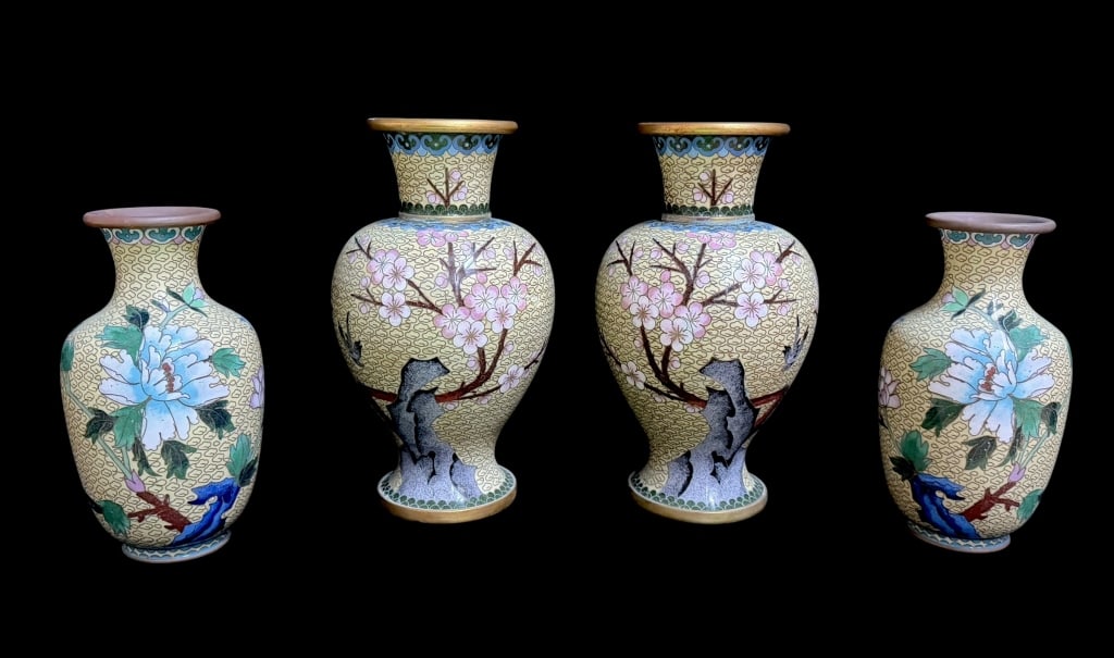 Chinese Cloisonne Vases (1 of 7)