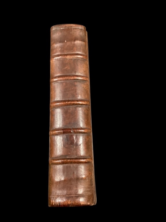 1820 Mennonite Hymnal: Leather Bound printed in Lancaster PA. By Johann Bar, 1820. Text in Old German Fraktur Script, contains Psalms for Worship