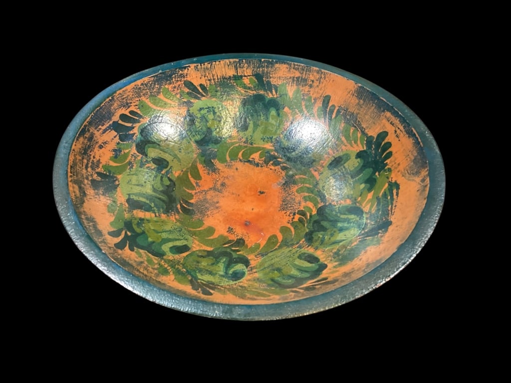 Hand Painted Wooden Bowl (1 of 4)
